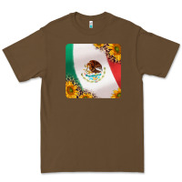 Cacao mexican flag sunflowers and leopard coaster Premium Tee - Jasminsmagicworld