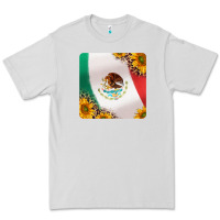 Dove Grey mexican flag sunflowers and leopard coaster Premium Tee - Jasminsmagicworld