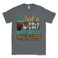Charcoal Heather just a girl who loves coffee Classic Tee - BundleAndBundleShop