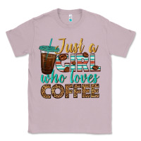 Lilac just a girl who loves coffee Classic Tee - BundleAndBundleShop