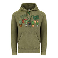 Vintage Olive just one more plant Vintage Hoodie - MaliasSmallBusiness