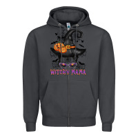 Smoke witchy mama messy bun Zipper Hoodie - CowGirlArtShop