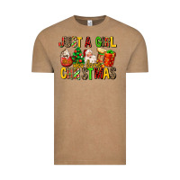 Vintage Coffee just a girl who loves christmas Vintage Tee - MaliasSmallBusiness