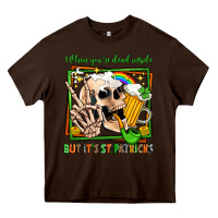 Chocolate Brown when you're dead inside but it's st patricks Heavy Core Tee - Jasminsmagicworld
