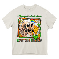 Cream when you're dead inside but it's st patricks Heavy Core Tee - Jasminsmagicworld
