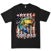 Black Reel Cool Dad Bass Premium Tee - LillyAllenDesigns