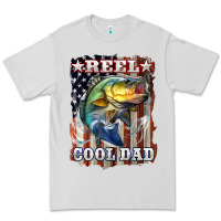 Dove Grey Reel Cool Dad Bass Premium Tee - LillyAllenDesigns