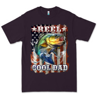 Plum Reel Cool Dad Bass Premium Tee - LillyAllenDesigns