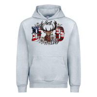 Heather Grey Best Dad Ever Urban Hoodie - CowhideDigitalArt