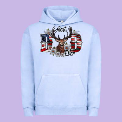 Best Dad Ever Urban Hoodie Designed By Cowhidedigitalart