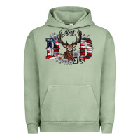Pigment Oil Green Best Dad Ever Urban Hoodie - CowhideDigitalArt