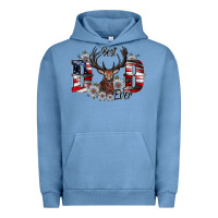 Pigment Pebble Blue Best Dad Ever Urban Hoodie - CowhideDigitalArt