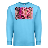 Ocean Blue breast cancer brushstroke Premium Sweatshirt - FaDigitalArtStudio