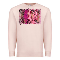 Pale Pink breast cancer brushstroke Premium Sweatshirt - FaDigitalArtStudio