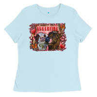 Baby Blue Valentine heifers Ladies Tee - RanaPortraitStore