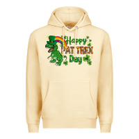 Pina Colada St. Patrick's Happy Pat T-Rex Day with rainbow Premium Hoodie - HowdyJamesFarm