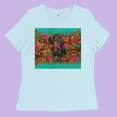 Dachshund Ladies Tee Designed By Barkaloodesign