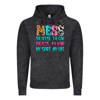 Vintage Black It's all a mess the house the car Vintage Hoodie - MaliasSmallBusiness