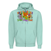Seafoam trick or treat smell my feet Zipper Hoodie - CowGirlArtShop