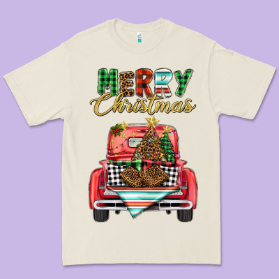 Merry Christmas Truck Premium Tee Designed By Barkaloodesign