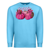Ocean Blue Cancer Pumpkins Premium Sweatshirt - FaDigitalArtStudio