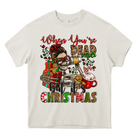 Cream when you're dead inside but it's christmas Heavy Core Tee - Jasminsmagicworld