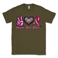Army Green peace love cure Classic Tee - JahusDesignShop