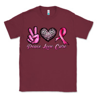 Burgundy peace love cure Classic Tee - JahusDesignShop