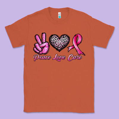 Peace Love Cure Classic Tee Designed By Jahusdesignshop