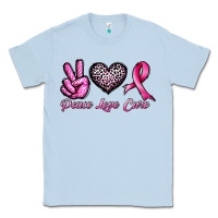 Dusty Blue peace love cure Classic Tee - JahusDesignShop