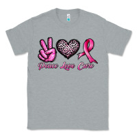 Heather Grey peace love cure Classic Tee - JahusDesignShop