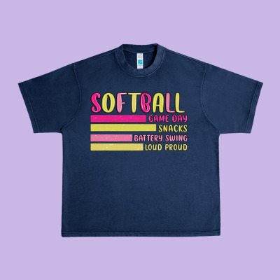 Retro Softball Png Urban Heavy Tee Designed By Jahusdesignshop