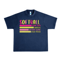 Navy retro softball png Urban Heavy Tee - JahusDesignShop