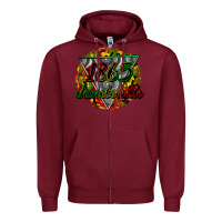 Burgundy 1865 juneteenth Zipper Hoodie - CowGirlArtShop