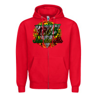 Red 1865 juneteenth Zipper Hoodie - CowGirlArtShop