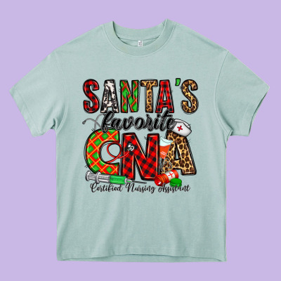 Santa’s Favorite Cna Heavy Core Tee Designed By Jasminsmagicworld