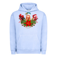 Pigment Grape Ice Chickens Christmas Urban Hoodie - CowhideDigitalArt