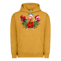 Pigment Peanut Butter Chickens Christmas Urban Hoodie - CowhideDigitalArt