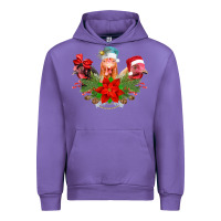 Tulip Chickens Christmas Urban Hoodie - CowhideDigitalArt