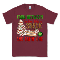 Burgundy torn between lookin' like a snack and eatin' one bbs Classic Tee - BundleAndBundleShop