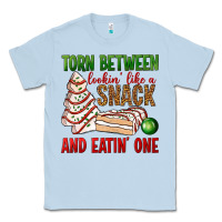 Dusty Blue torn between lookin' like a snack and eatin' one bbs Classic Tee - BundleAndBundleShop