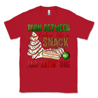 Red torn between lookin' like a snack and eatin' one bbs Classic Tee - BundleAndBundleShop