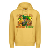Antique Gold St. Patrick's Dead inside but feeling lucky Premium Hoodie - HowdyJamesFarm