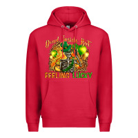 Cardinal St. Patrick's Dead inside but feeling lucky Premium Hoodie - HowdyJamesFarm