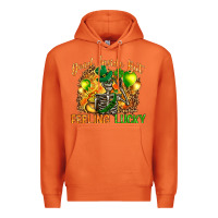 Carrot St. Patrick's Dead inside but feeling lucky Premium Hoodie - HowdyJamesFarm