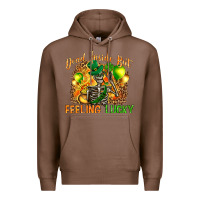 Chestnut St. Patrick's Dead inside but feeling lucky Premium Hoodie - HowdyJamesFarm