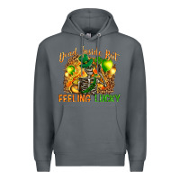 Rock St. Patrick's Dead inside but feeling lucky Premium Hoodie - HowdyJamesFarm
