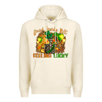 Tofu St. Patrick's Dead inside but feeling lucky Premium Hoodie - HowdyJamesFarm