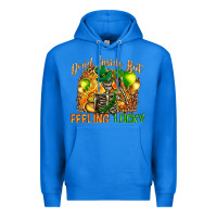 True Royal St. Patrick's Dead inside but feeling lucky Premium Hoodie - HowdyJamesFarm