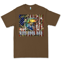 Cacao Western Reel Cool Dad Bass Premium Tee - LillyAllenDesigns
